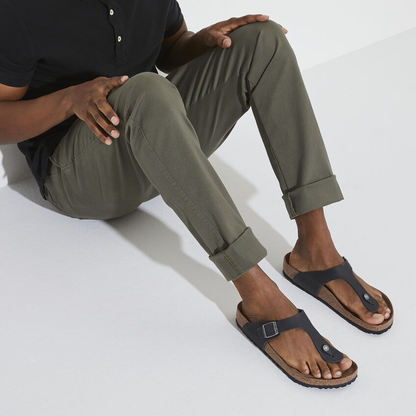 Birkenstock Gizeh Oiled Leather Black